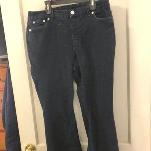Denim & Co. Easy Stretch Denim Pull-On Bootcut  12 petite